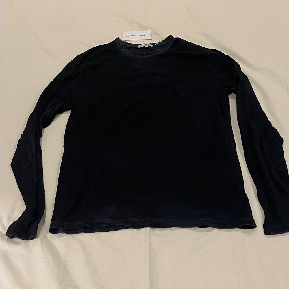 Cotton Citizen Black Crew Neck Long Sleeve